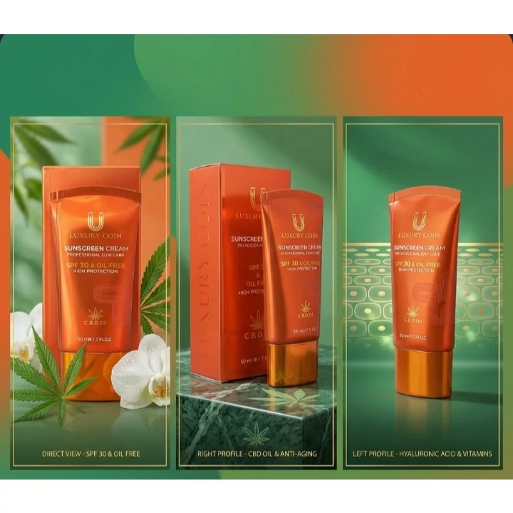 کرم ضدآفتاب لاکچری کوین SPF 30 ( با ضمانت اصل )